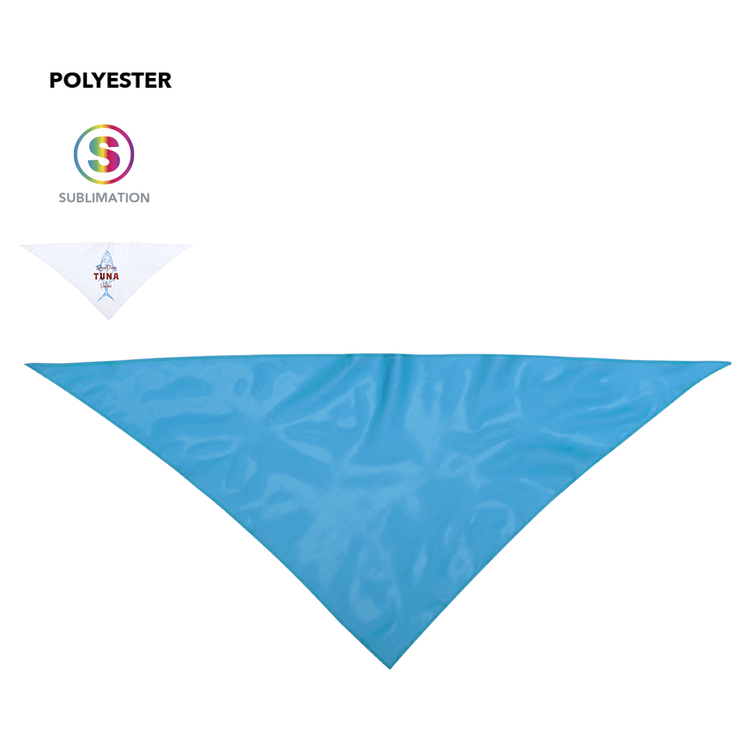 Grande foulard triangolare personalizzabile con logo