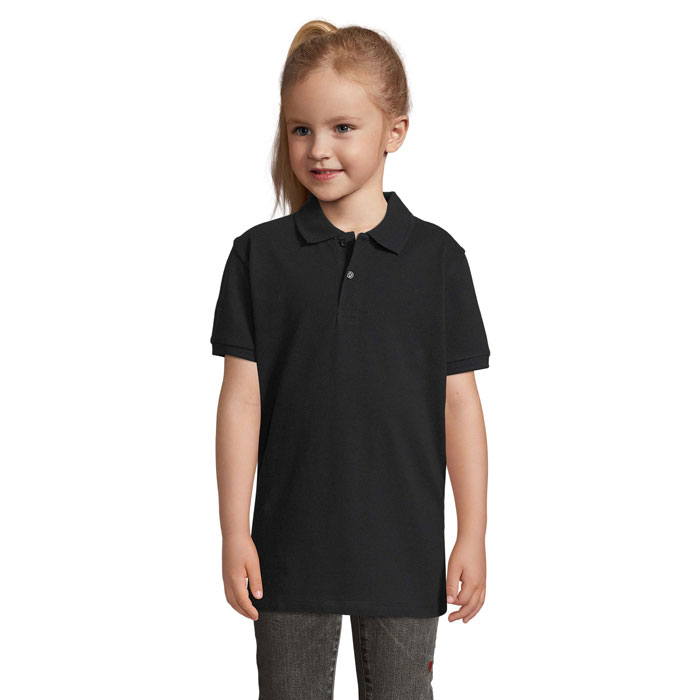 Polo bambino in piqué personalizzabile con logo