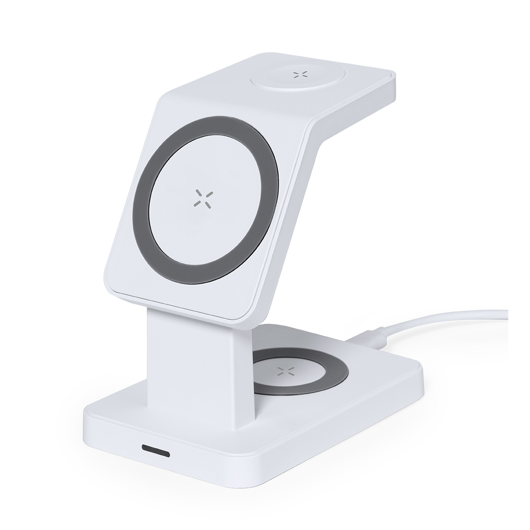 Caricatore wireless completo da 15W con supporto personalizzabile con logo