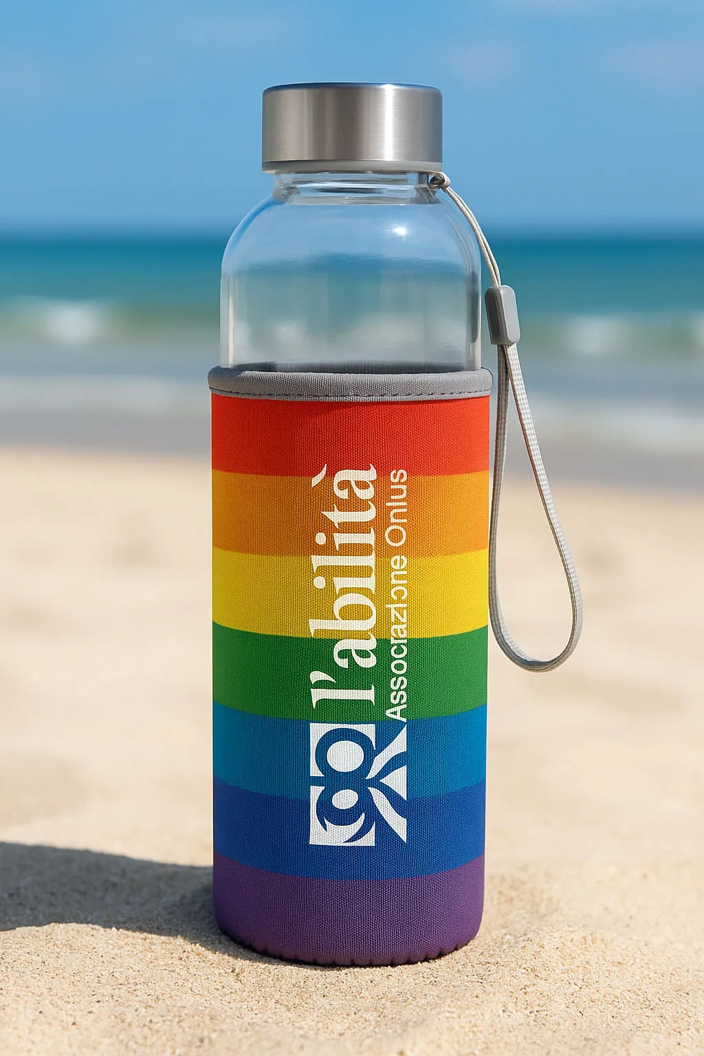 Borracce in vetro da 500 ml con guscio in neoprene