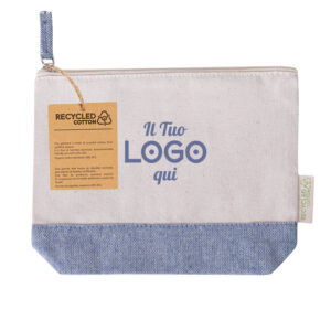 Beauty Case in cotone riciclato personalizzabile con logo