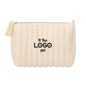 Beauty Case in cotone imbottito personalizzabile con logo