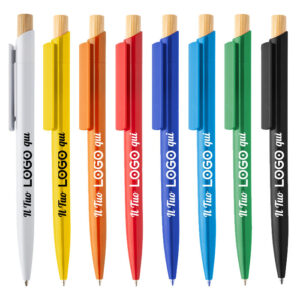 Penna a sfera in plastica riciclata personalizzabile con logo
