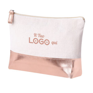 Beauty Case personalizzabile con logo in cotone riciclato