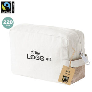 Beauty Case Fairtrade della linea natura personalizzabile con logo