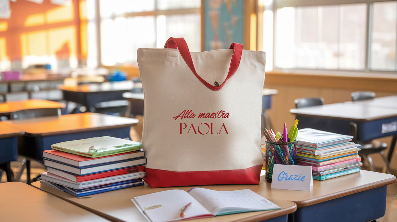 borse personalizzate scuola regalo
