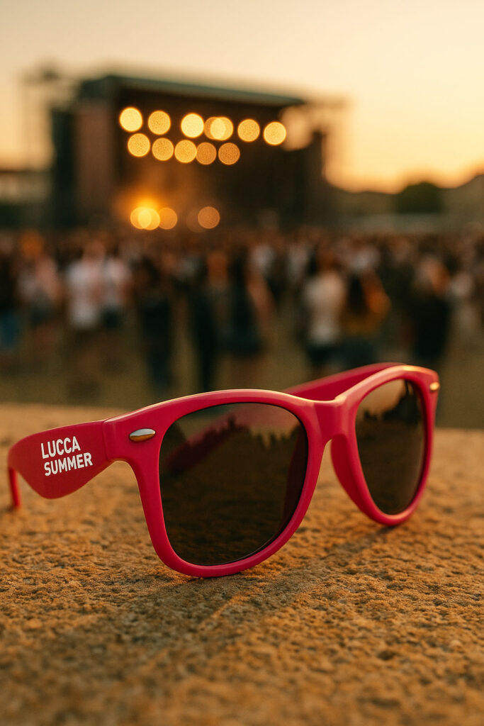 occhiali da sole personalizzati per festival estivi