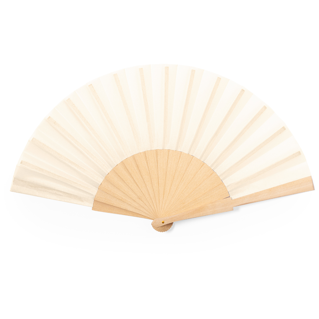 Ventaglio Eco in cotone e legno personalizzabile