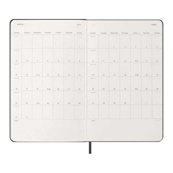 Agenda giornaliera 12 mesi con copertina rigida Moleskine Personalizzabile con Logo