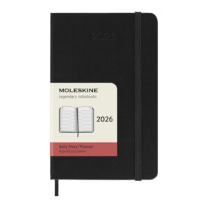 Agenda giornaliera tascabile 12 mesi copertina rigida Moleskine personalizzabile con logo