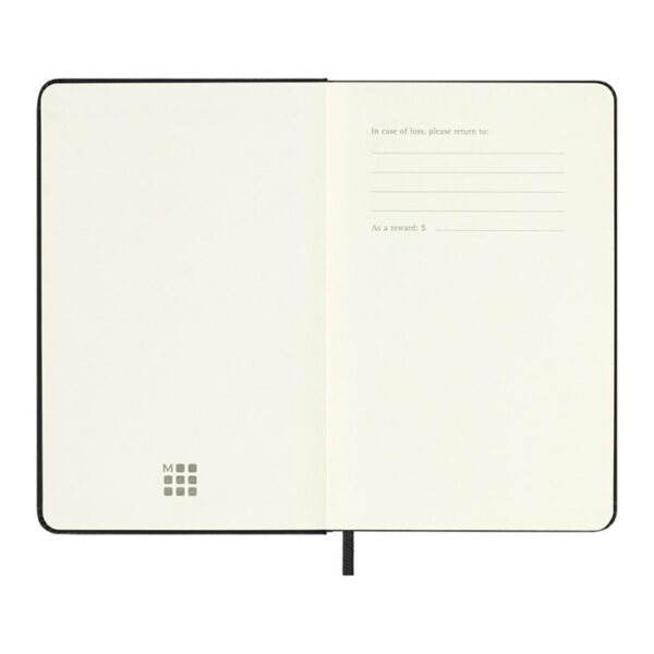Agenda giornaliera tascabile 12 mesi copertina rigida Moleskine personalizzabile con logo