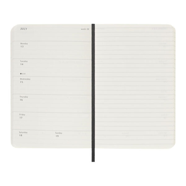 Agenda settimanale tascabile 12 mesi copertina morbida Moleskine personalizzabile con logo