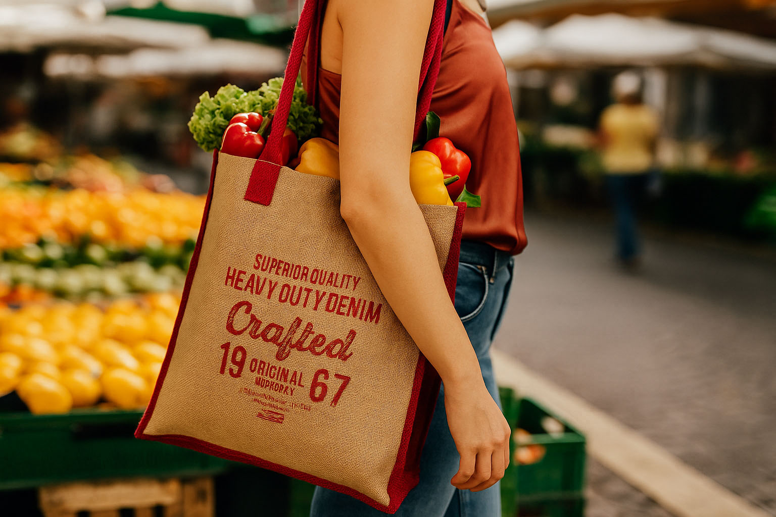 borsa juta shopper personalizzate