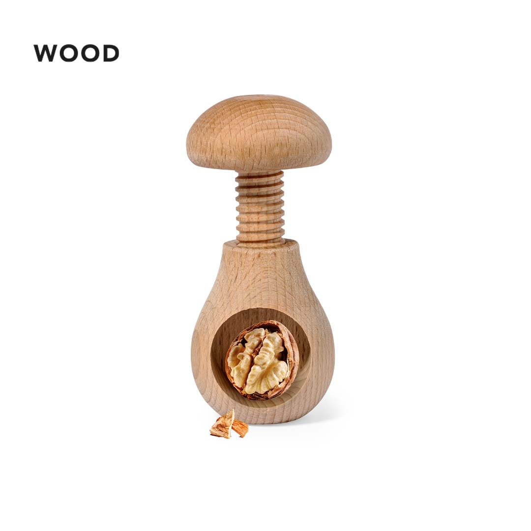 Schiaccianoci in legno naturale personalizzabile con logo