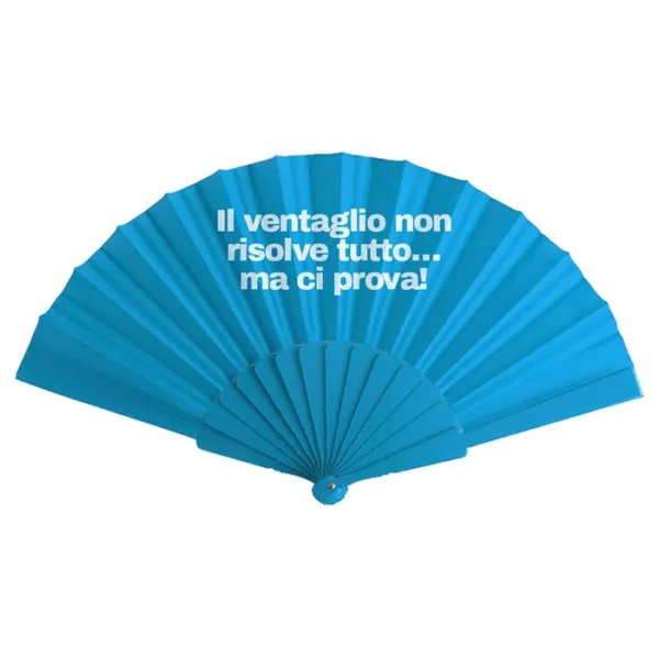 Ventagli Personalizzati Estate 2025 azzurro