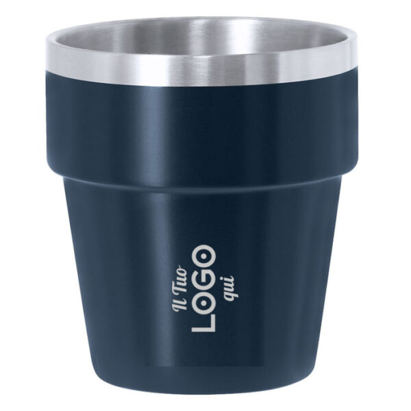 Bicchiere termico in Acciaio Inox Riciclato personalizzabile con logo - da 250 ml