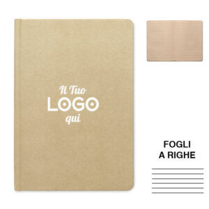Block Notes A5 in PLA canna da zucchero - fogli a righe