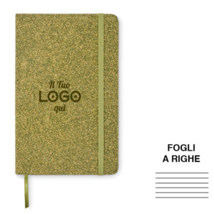 Block notes A5 in materiali riciclati personalizzabile con logo