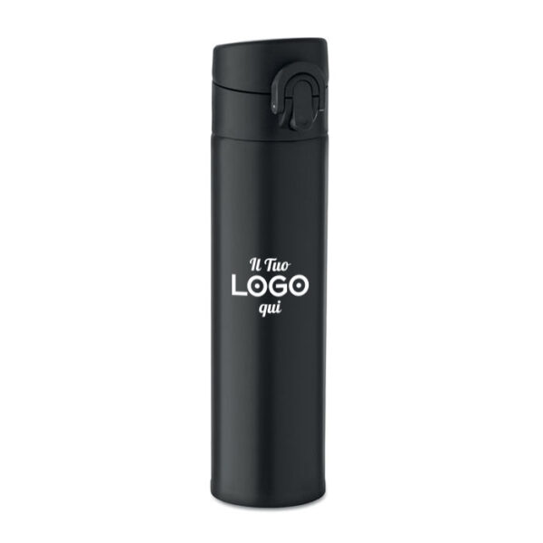 Borraccia a doppio strato in acciaio inox riciclato personalizzabile con logo 300 ml