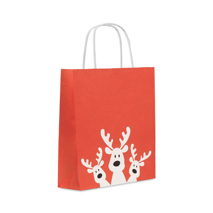 Sacchetto natalizio da regalo piccolo personalizzabile con logo