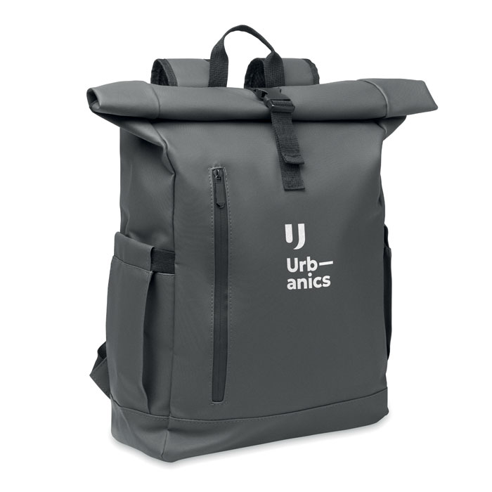 Zaino Rolltop per laptop personalizzabile in RPET