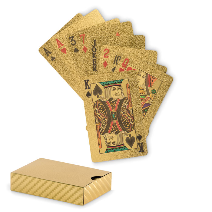 Carte da gioco dorate personalizzabili