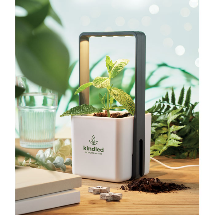 Giardino da interno con 4 LED growlight personalizzabile con logo