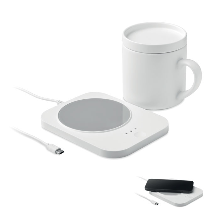 Scalda tazza e caricatore cellullare personalizzabile