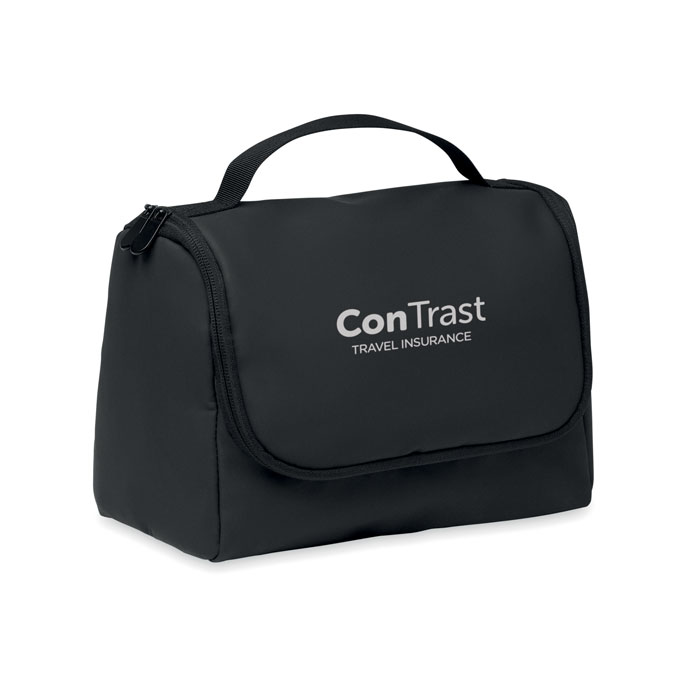 Borsa organizer per cosmetici personalizzabile con logo in morbido PU