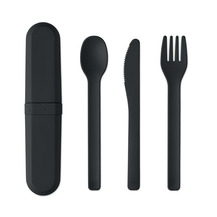 Set di posate riutilizzabili in custodia in PLA