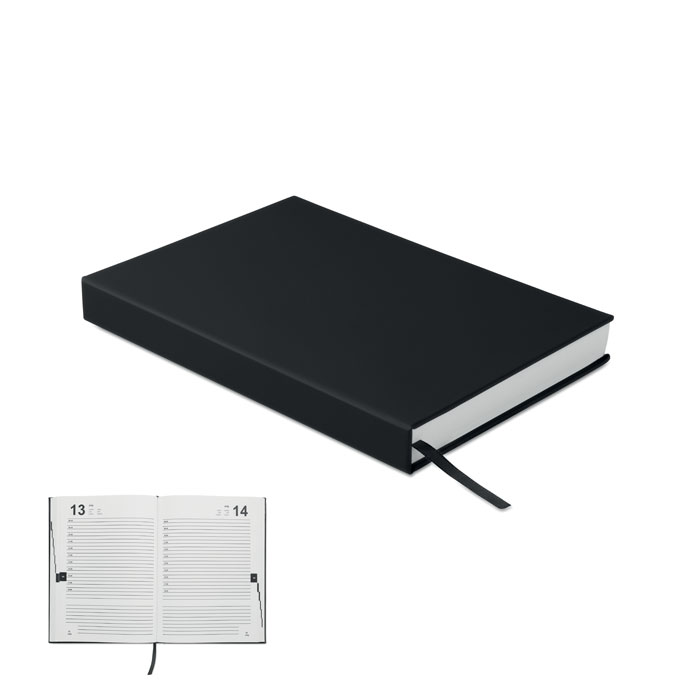 Notebook A5 per agenda giornaliera perpetua personalizzabile con logo