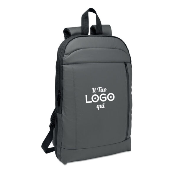 Zaino espandibile in RPET 600D personalizzabile con logo