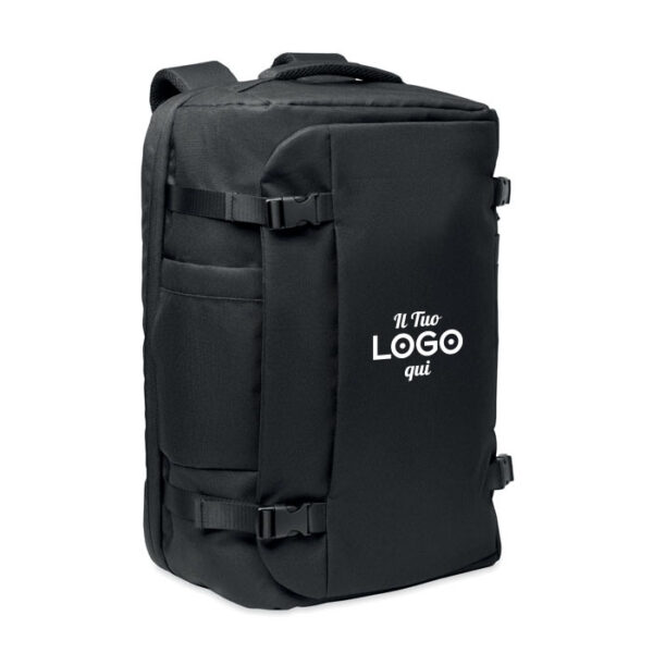 Grande zaino da viaggio per laptop da 17 pollici personalizzabile con logo