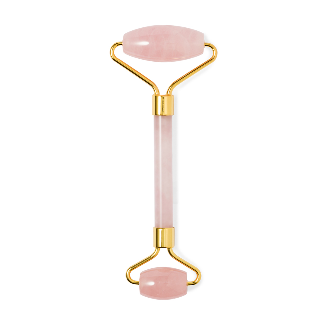 Massaggiatore facciale di alta qualità in pietra di giada rosa personalizzabile con logo