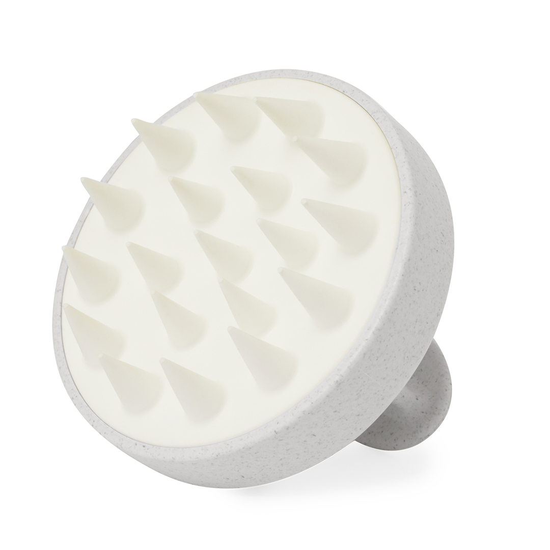 Spazzola massaggiante per il cuoio capelluto in fibra di grano personalizzabile con logo