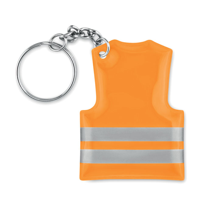 portachiavi gilet catarifrangente personalizzabile arancione MIDMO9199