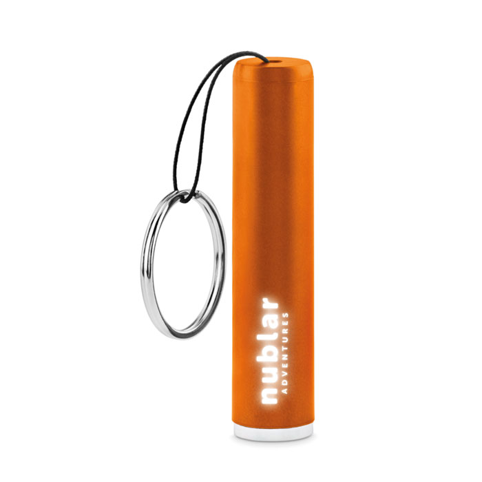 portachiavi luce led personalizzabile arancione MIDMO9469