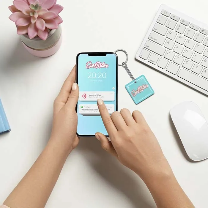 portachiavi NFC personalizzabili