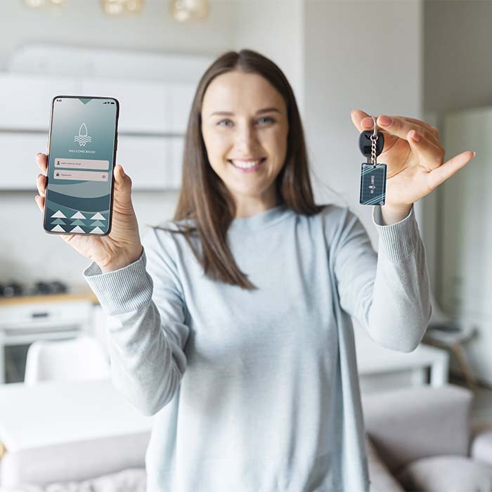 portachiavi NFC personalizzati MK5003