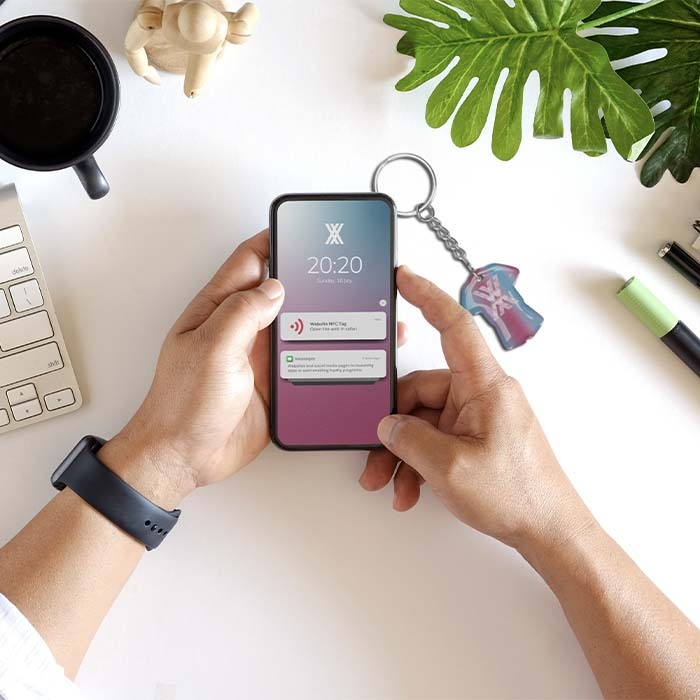 portachiavi NFC personalizzati MK5004