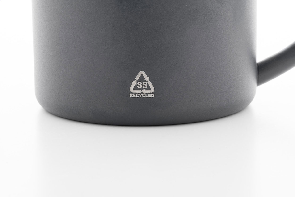 Tazza da 300 ml in acciaio inossidabile riciclato personalizzabile con logo - immagine 5
