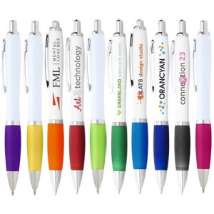 Penna a sfera in plastica riciclata personalizzabile con logo