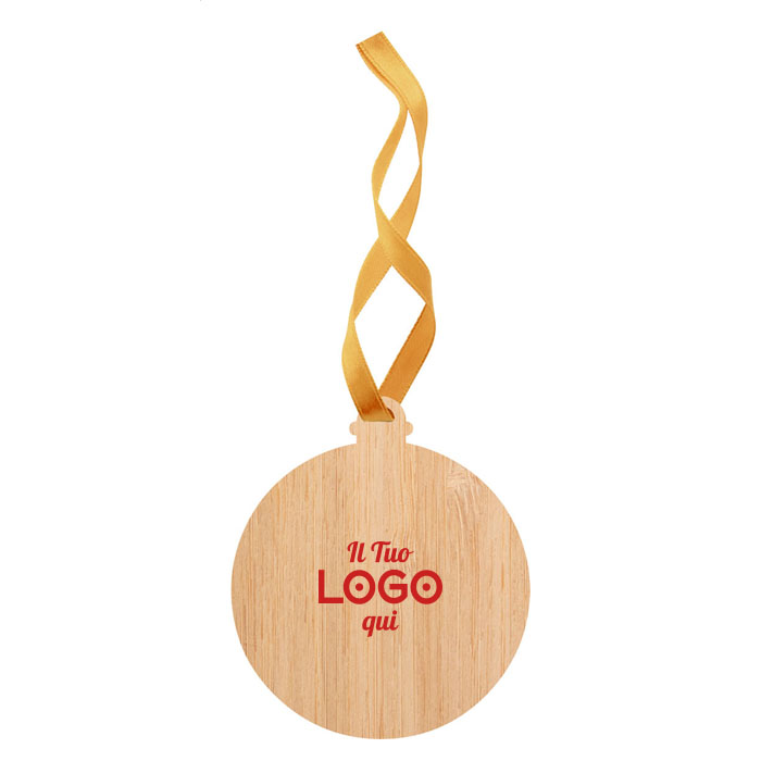 Decorazione per l'albero di Natale personalizzabile con logo Decorazione per l'albero di Natale personalizzabile con logo
