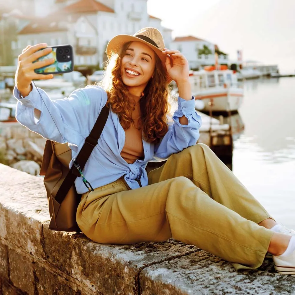 Porta Cellulare Antifurto personalizzabile ML1087 ragazza vacanza sicurezza