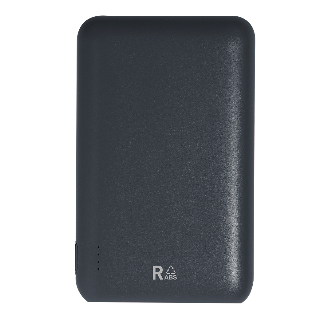 Power Bank personalizzabile con logo in ABS riciclato da 5.000 mAh - immagine 7