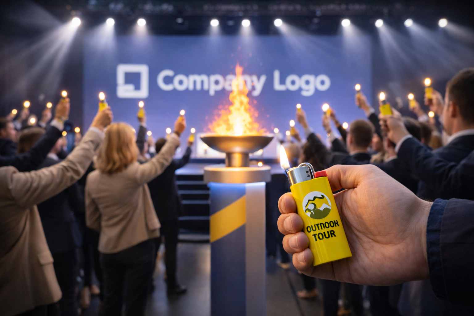 Accendino Brand per lanci prodotto e cerimonie