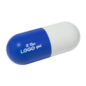 Antistress a forma di pillola personalizzabile con Logo
