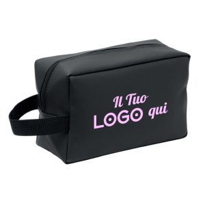 Beauty case in 600D RPET personalizzabile con logo