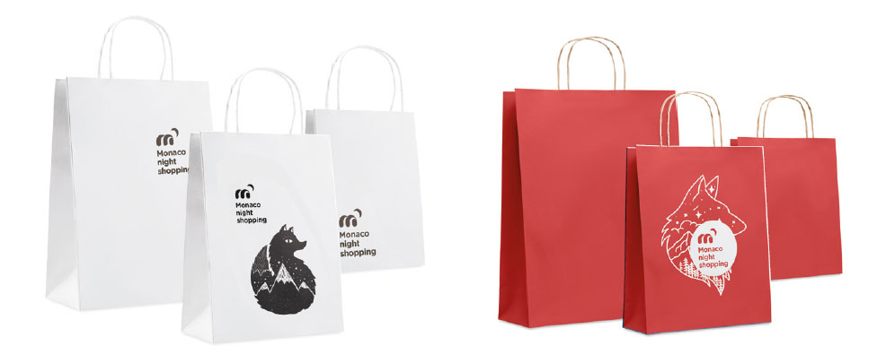 borse in carta personalizzate ideali per retail punti vendita
