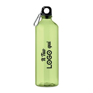Borraccia in RPET personalizzabile con logo con moschettone 750 ml